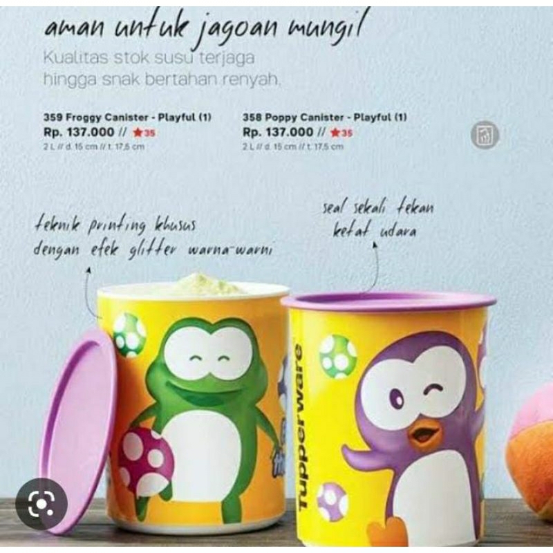 Canister Froggy / Poppy