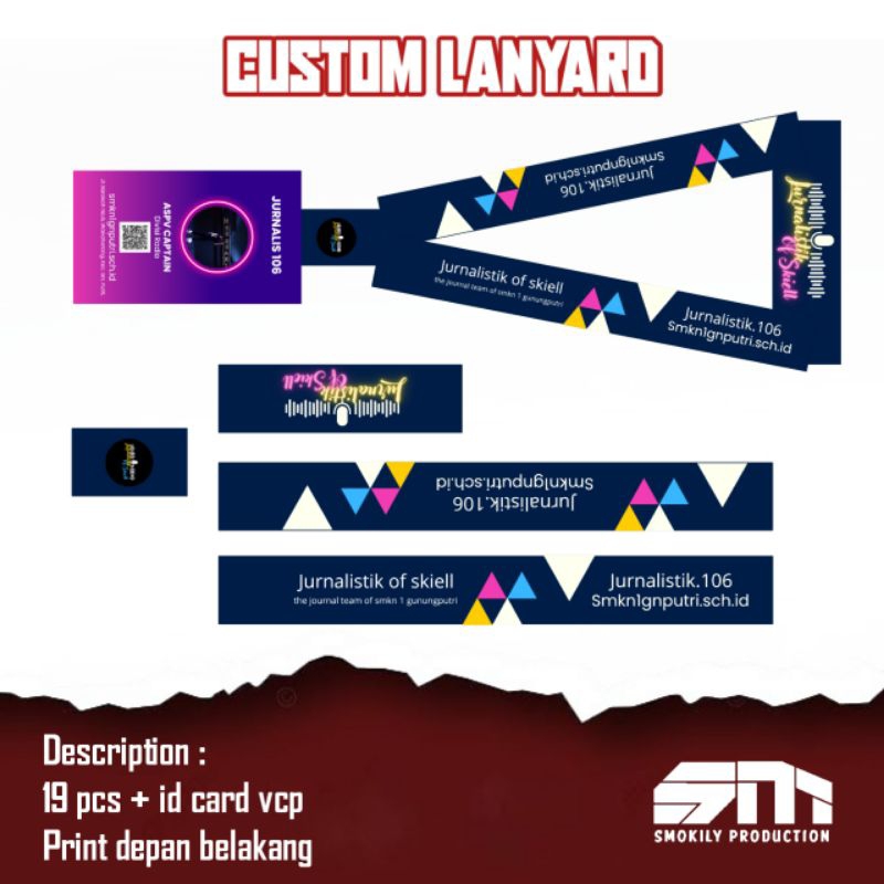 

CUSTOME TALI LANYARD + ID CARD