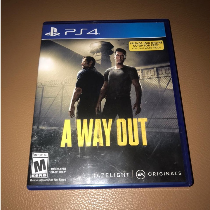 [PS4] A Way Out (Region All / English) Away out BD Kaset PS 4 CD Games Playstation PS5 5 Reg R Secon