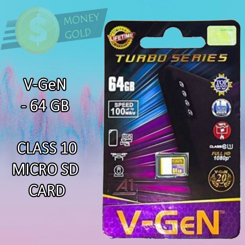 Kartu Memori VGEN ORIGINAL / Memory Card V Gen ORI 64GB 32GB 16GB CLASS 10