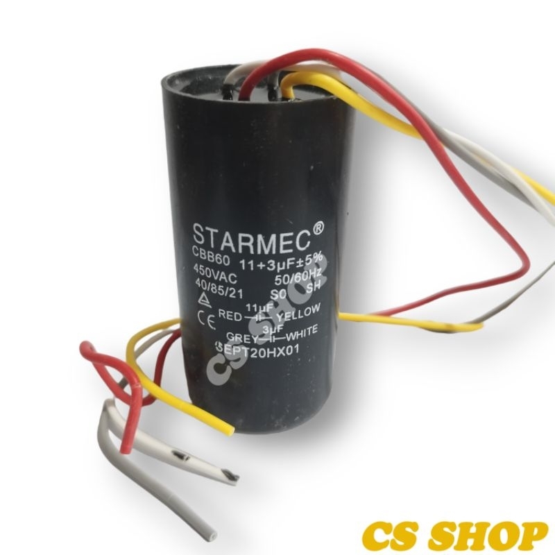 Kapasitor Mesin Cuci 2 Tabung Model 4 Kabel/Kapasitor Mesin Cuci Manual Full Ukuran