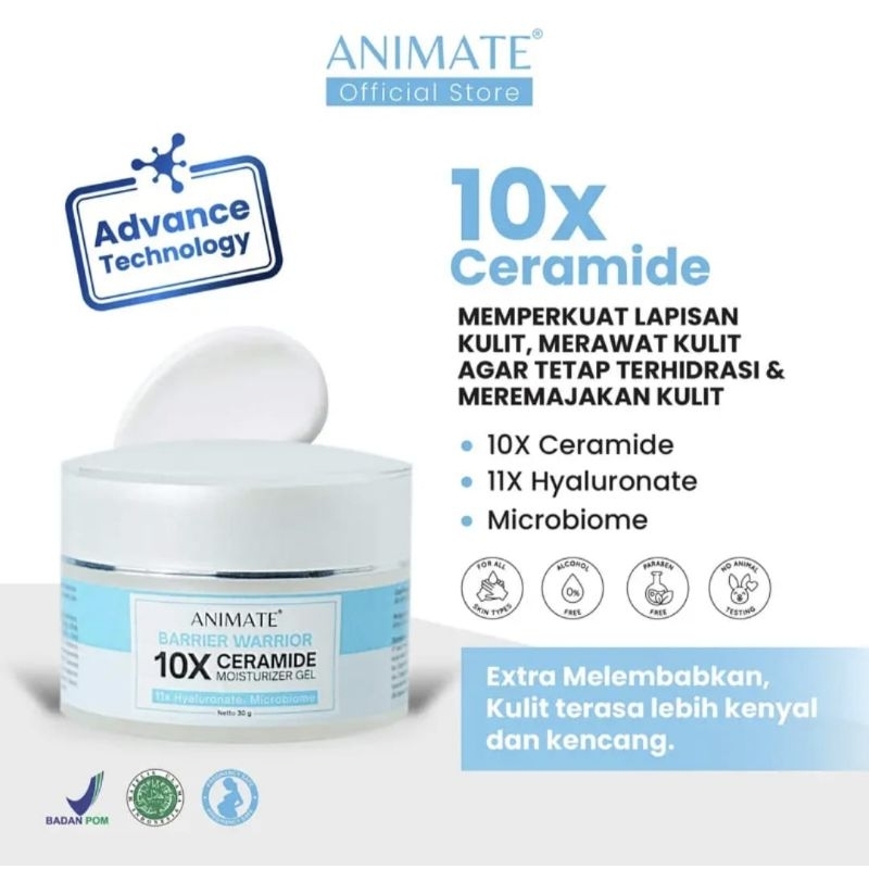 (*) ANIMATE BARRIER WARRIOR 10X CERAMIDE MOISTURIZER GEL