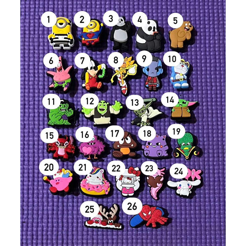 Jibbitz crocs | crocs charms | jibbitz unik | tempelan jibbitz | jibbitz