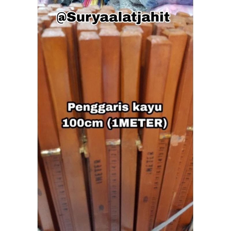 Penggaris kayu 100cm (1METER) =rp.33.000/1pcs