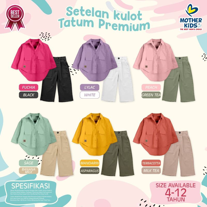 SETELAN KEMEJA ANAK SET TATUM BY MOTHERKIDS