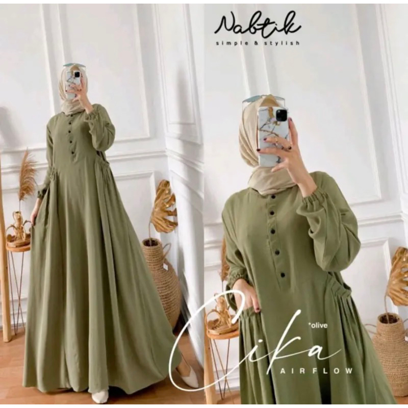 Gmis zoya midi dress full kancing // fashion wanita // gamis wanita // gamis zoya