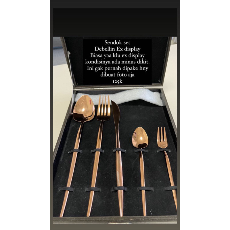 Debellin sendok set preloved