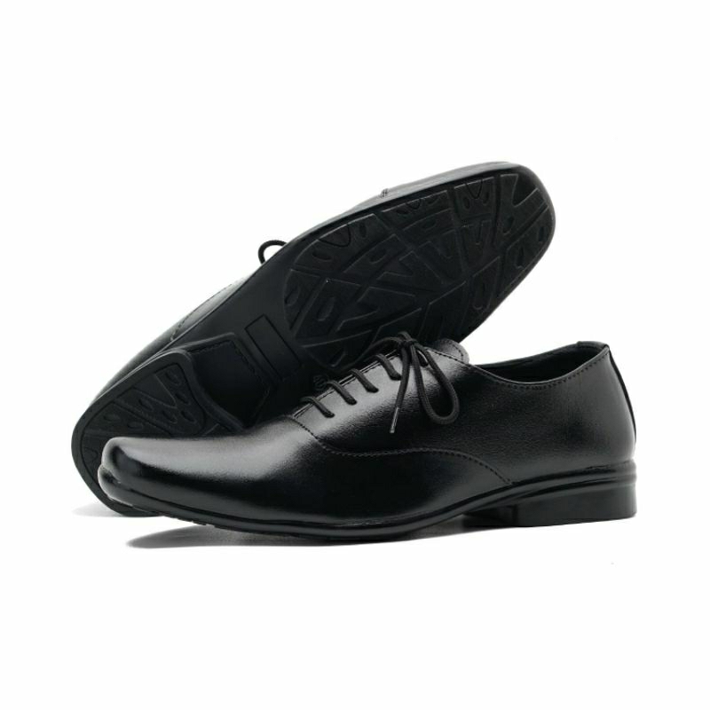 BALMORAL Sepatu Formal Pria Pantofel Tali Hitam Oxford Kerja Kantor Original Premium Synthetic Leather