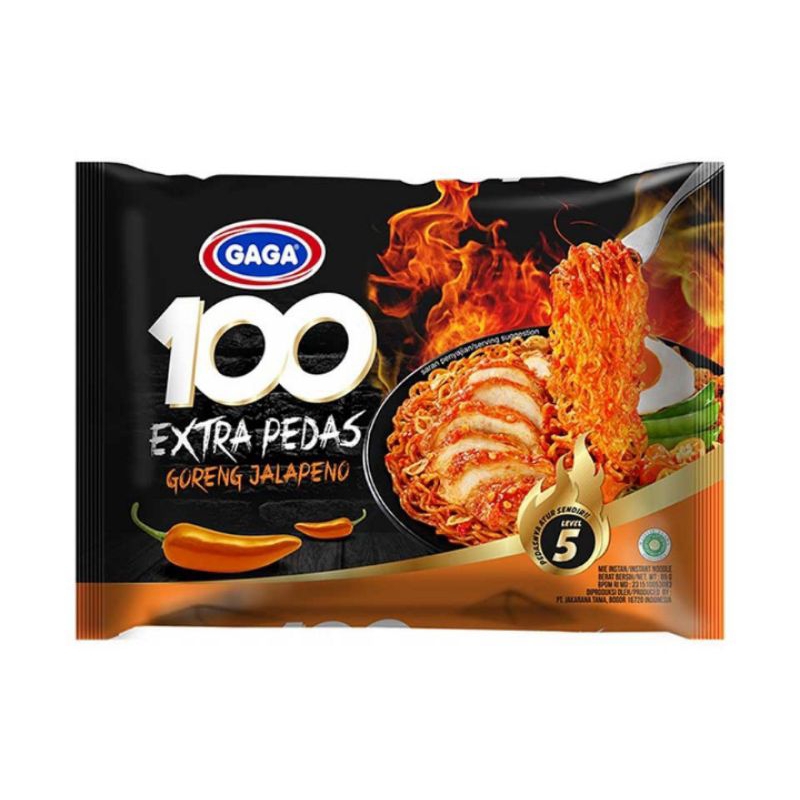 

Gaga Extra Pedas Mie Instan Goreng Jalapeno 75g