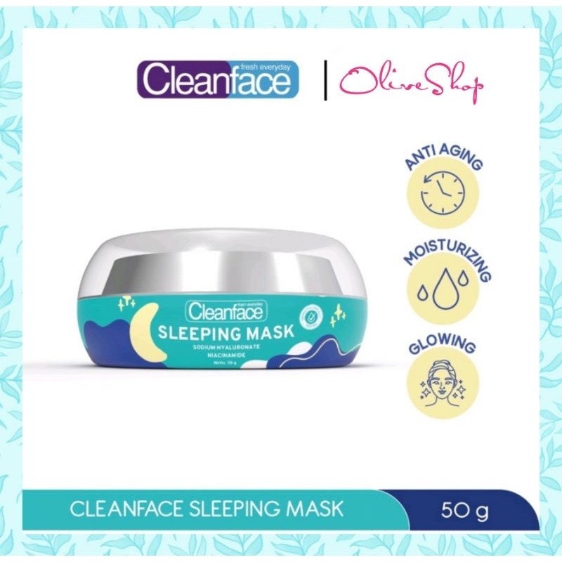 OliveShop ❤️ Cleanface Clean Face Sleeping Mask 50gr