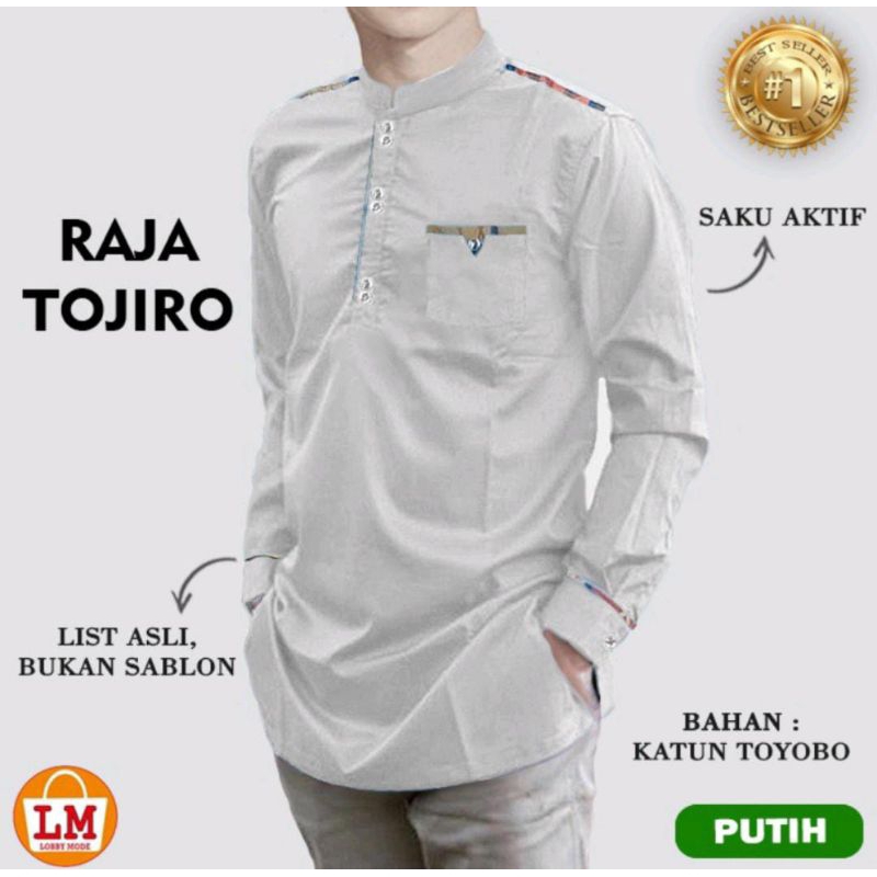 Baju Koko Pria Lengan Panjang Muslim Premium