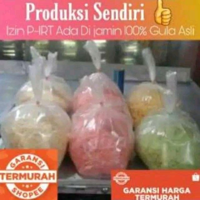 

Arumanis 1kg kemas plastik Aneka Rasa Rambut nenek jajan lebaran