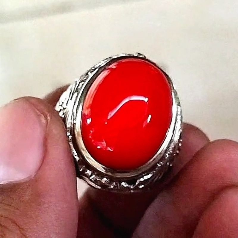 batu akik marjan merah cabe