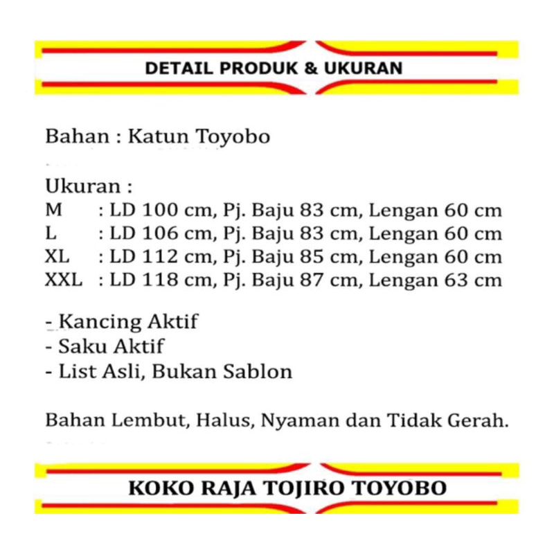Kemeja Koko Muslim Jumbo Premium