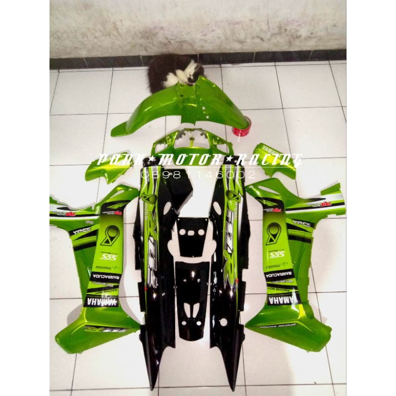 Body Fiz R Full Set Petronas Hijau hitam bodi set fizr tebeng f1zr