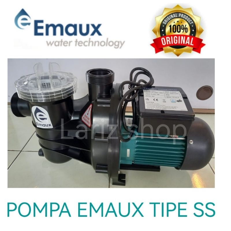 POMPA AIR KOLAM RENANG EMAUX TIPE SS 33 SS 50 SS 75 1/3HP 1/2HP 3/4HP