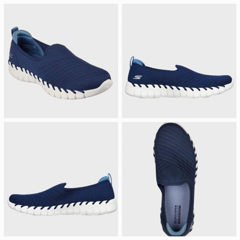 SALEEE 100% Original SKECHERS GO WALK SMART 2 NAVY WOMEN'S WALKING SHOES SKE124735NVY