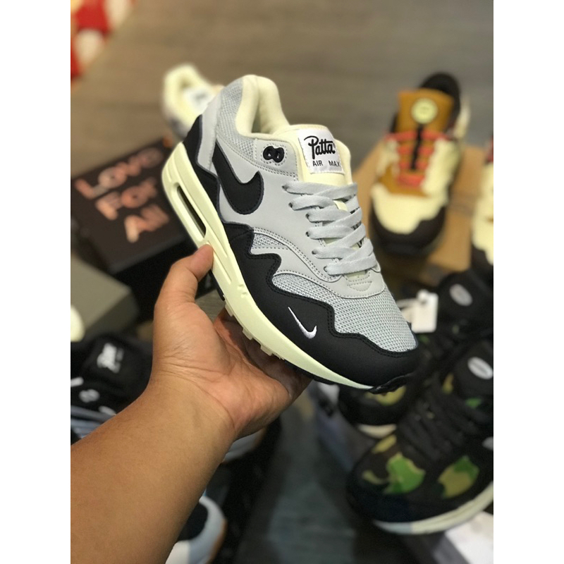 Tanyakan size sebelum order / Nike air max x patta gray black BNIB