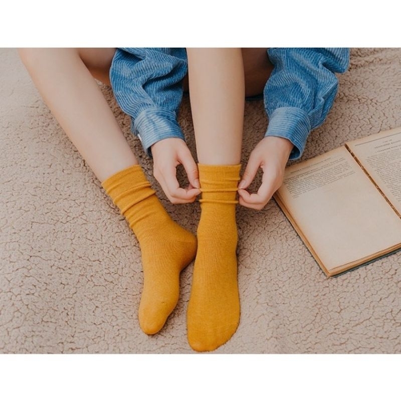 [COD] KAOS KAKI POLOS PANJANG CASUAL IMPORT BAHAN KATUN PREMIUM KAOS KAKI PANJANG DIATAS MATA KAKI ALA KOREA KAOS KAKI UNISEX PRIA WANITA