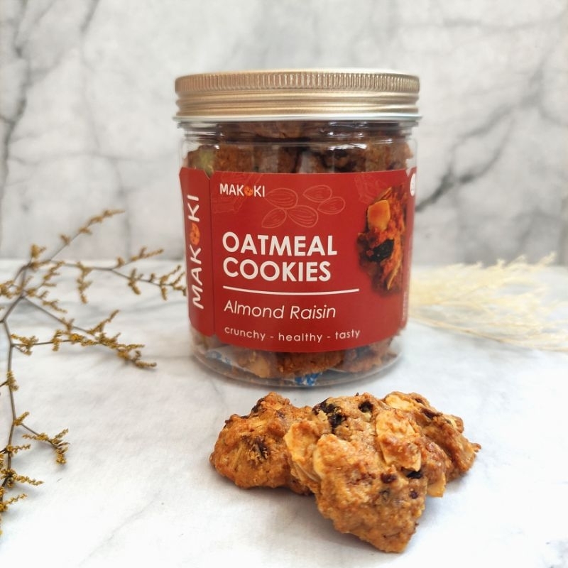 

Almond raisin oatmeal cookies / almond kismis oat cookies full butter