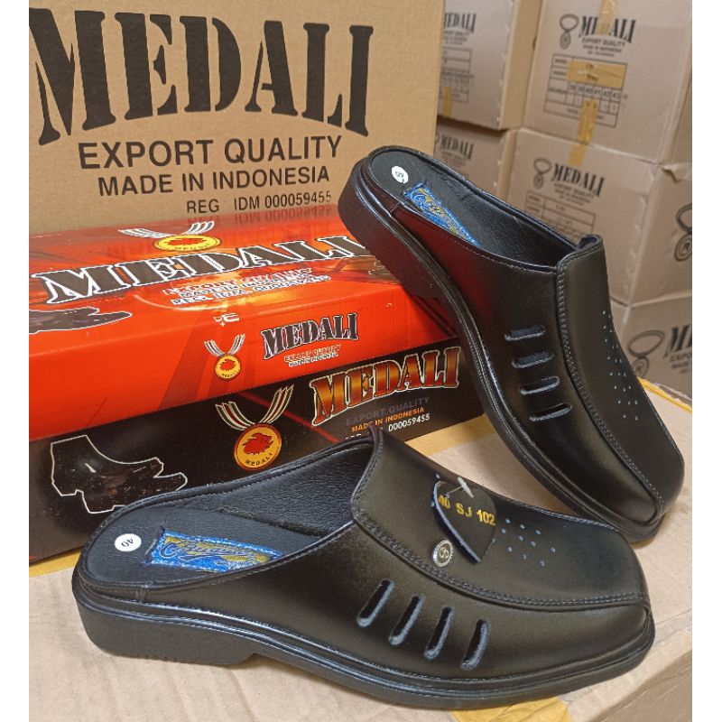 Sandal Slop Pria Sandal kulit Asli