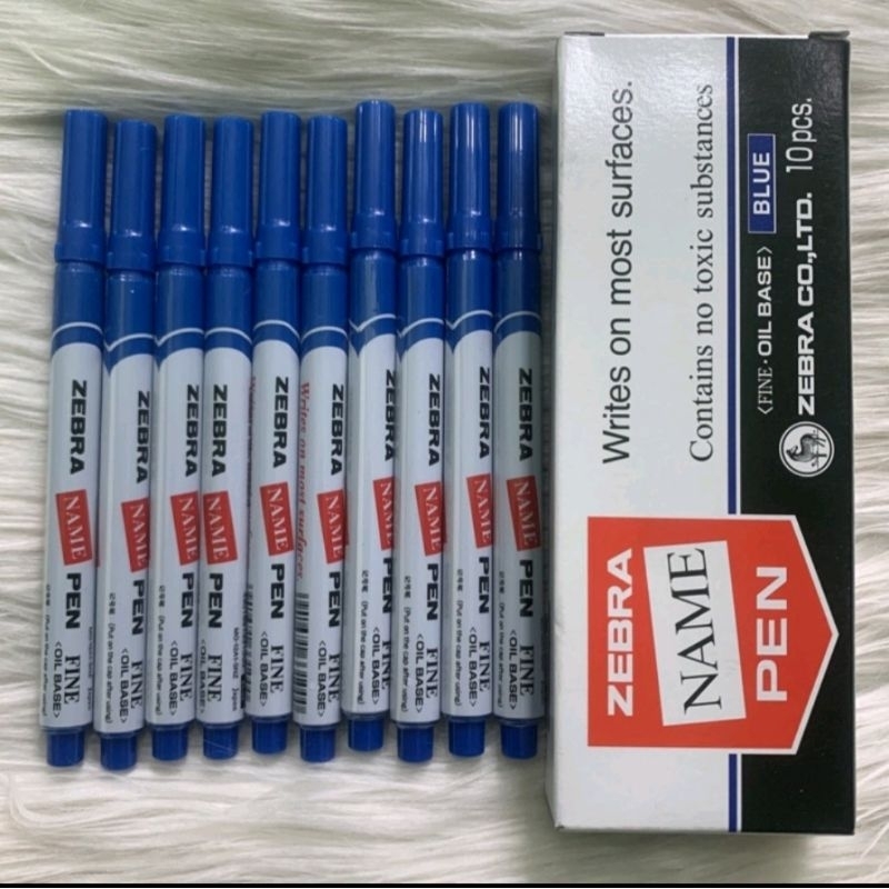 

Name Pen Spidol Zebra Fine BIRU