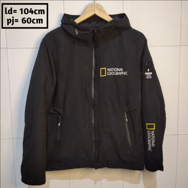 ala ala national GEOGRAPHIC preloved branded jaket pria wanita cewek cowok thrift pl bekas second ja