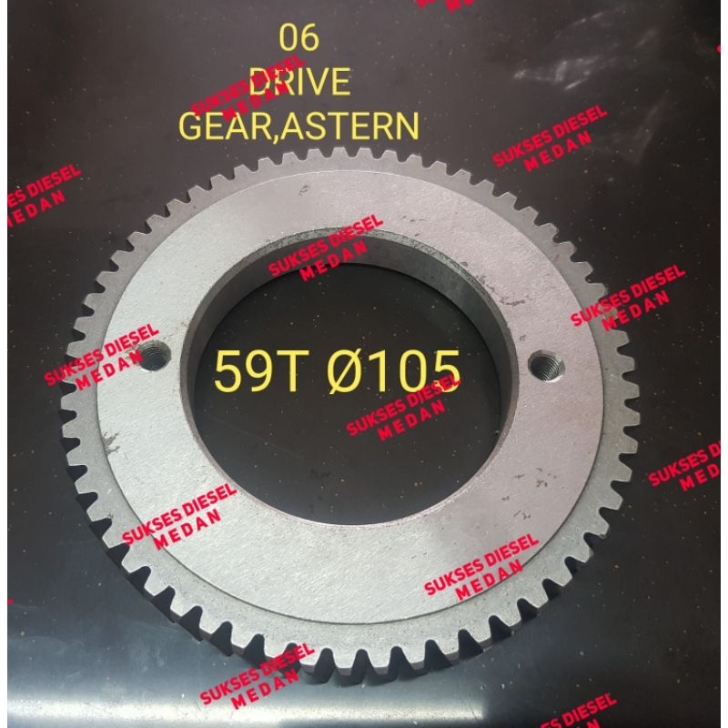 GB06 06 06A Drive Gear Astern 59T Sparepart Kapal Gearbox Marine