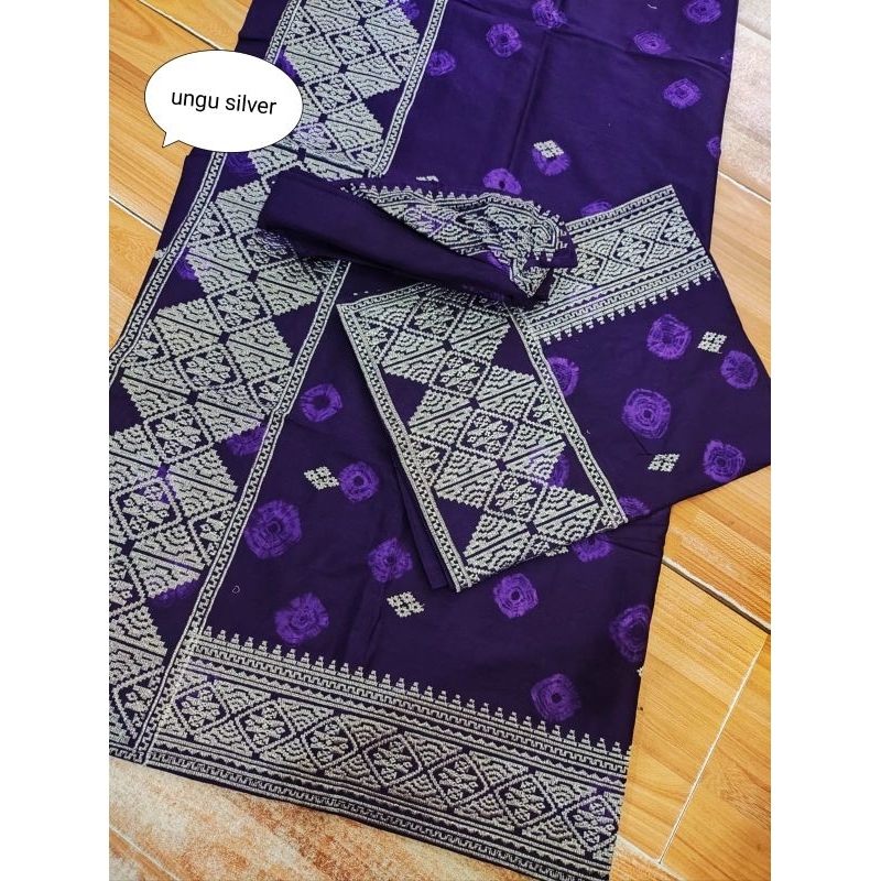 Set Couple Setelan Keluarga Songket Bordir Jumputan Premium