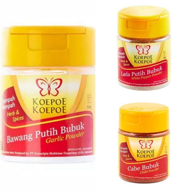 

KOEPOE KOEPOE Bawang Putih Merica Lada Putih Cabe Bubuk
