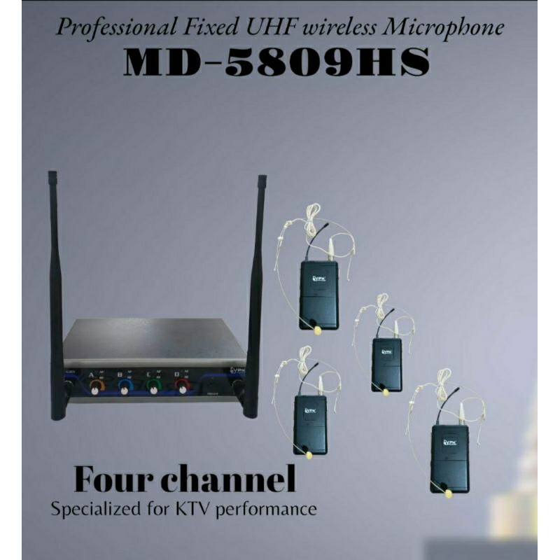Mic bando headset wireless Vpk MD 5809hs Md 5809hs original(4 headset lidi)