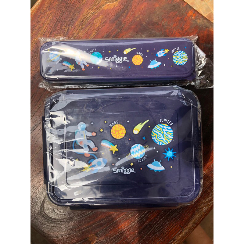 Smiggle Lunch Box & Smiggle sendok garpu stainless non ori