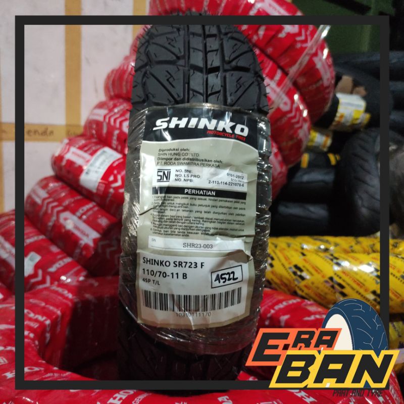 BAN LUAR SHINKO SR723 110 70 RING 11 TUBELESS VESPA