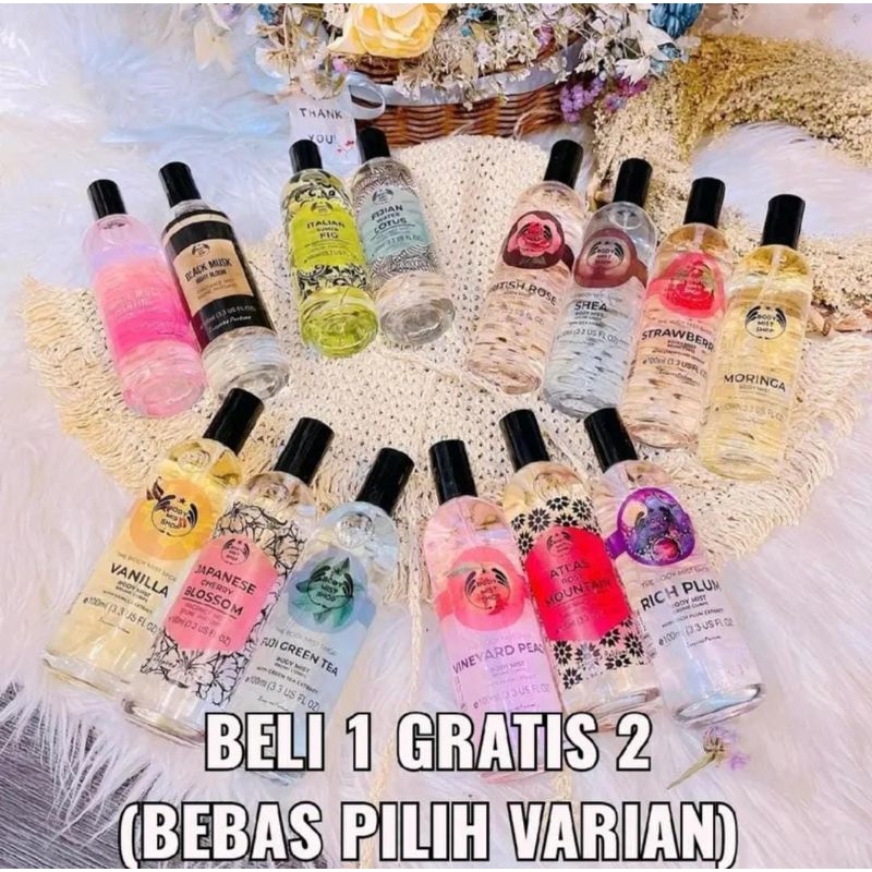 [BELI 1 GRATIS 2] Body Mist Shop 100ml Bebas Pilih Varian