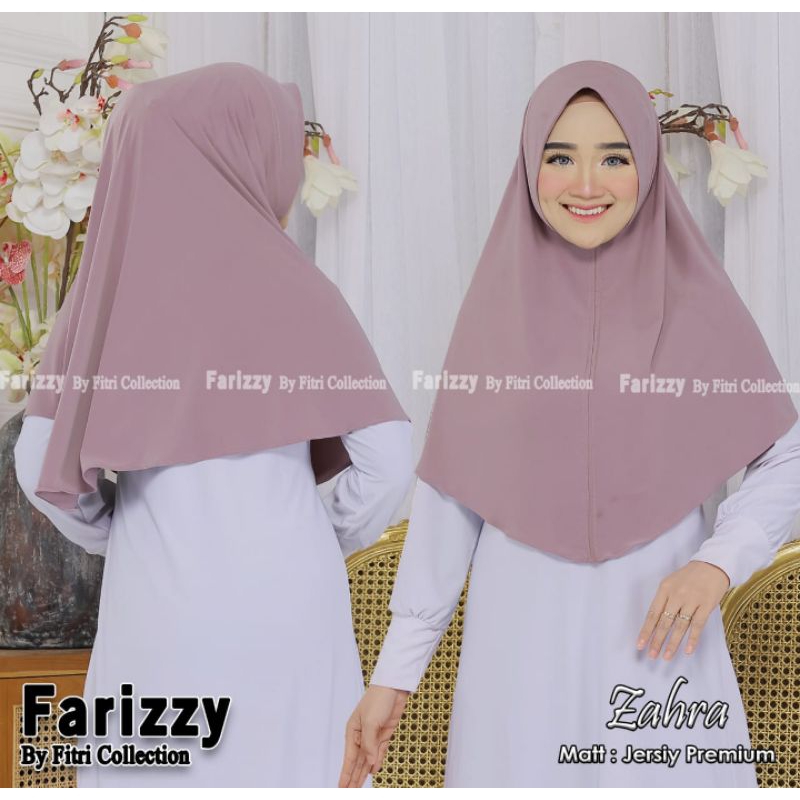 Kerudung instan Zahra Jersey korea Premium size L