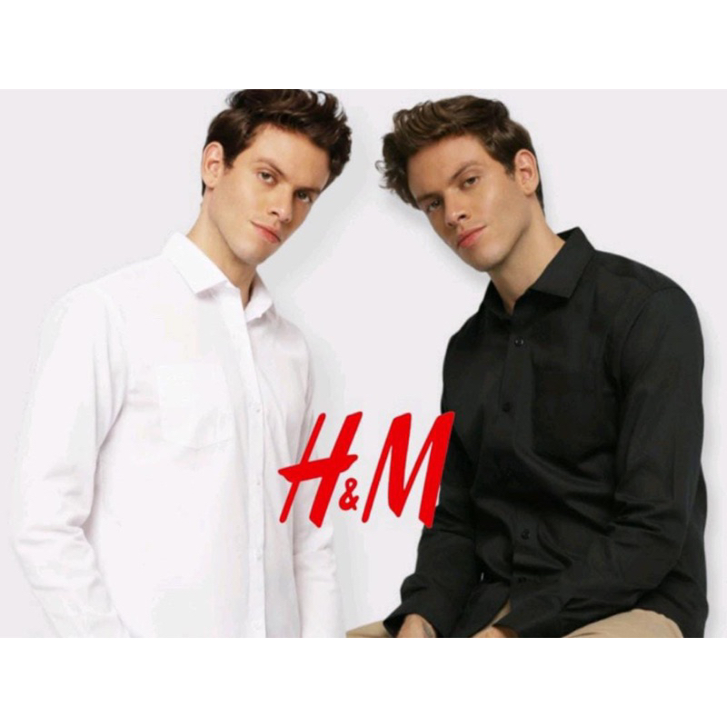 KEMEJA PRIA LENGAN PANJANG H&M KEMEJA KASUAL PRIA H&M