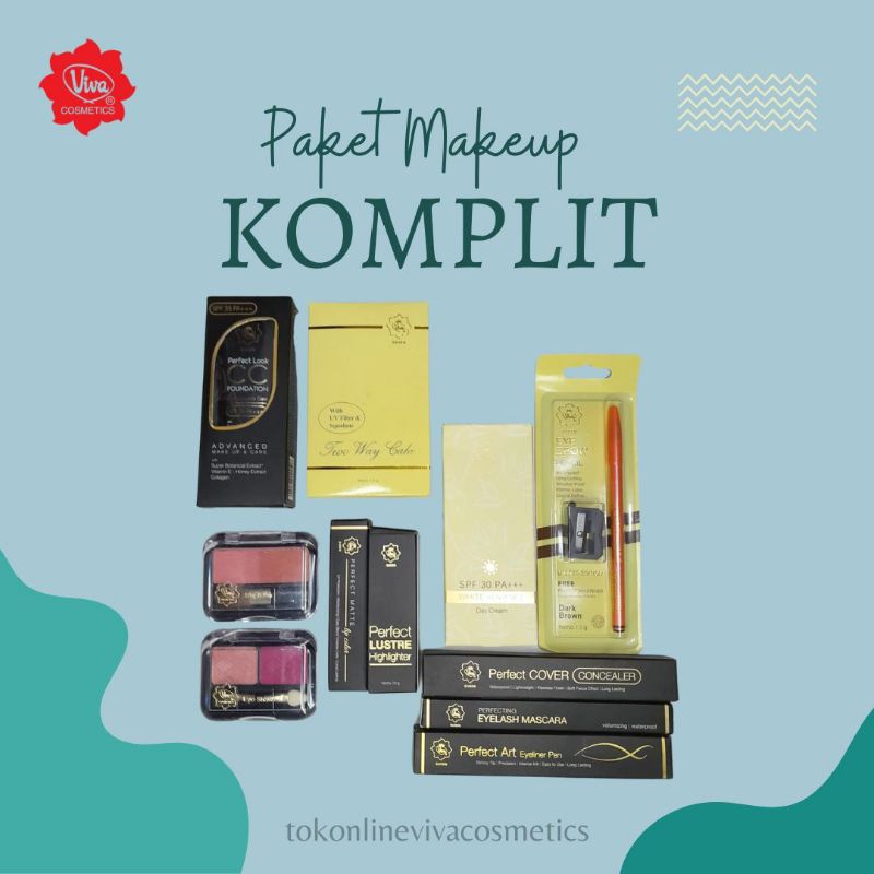 Paket Make Up Cantik Lengkap Viva Cosmetics