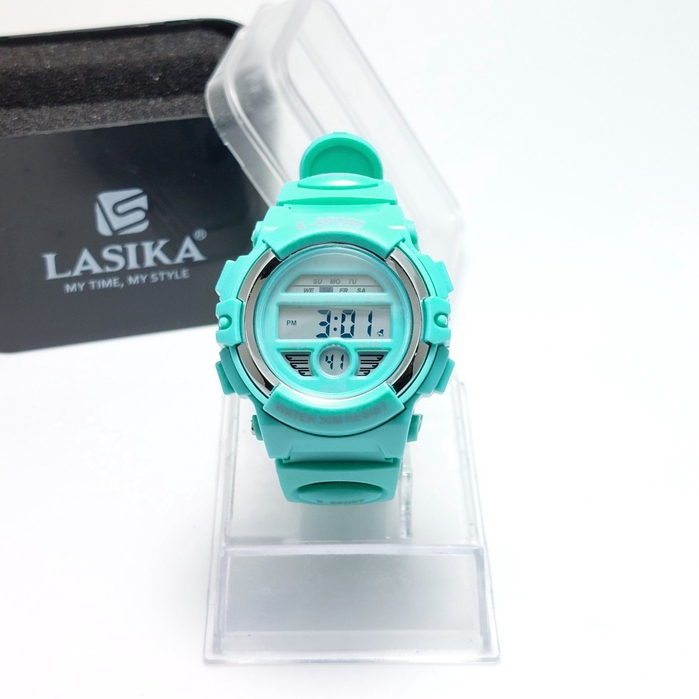 JAM TANGAN DIGITAL STRAP RUBBER ANTI AIR JAM TANGAN LASIKA TYPE 7113