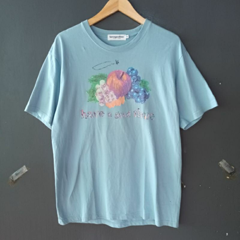 kaos have a good time preloved kaos hagt original kaos hagt x fotl kaos fruit of the loom original