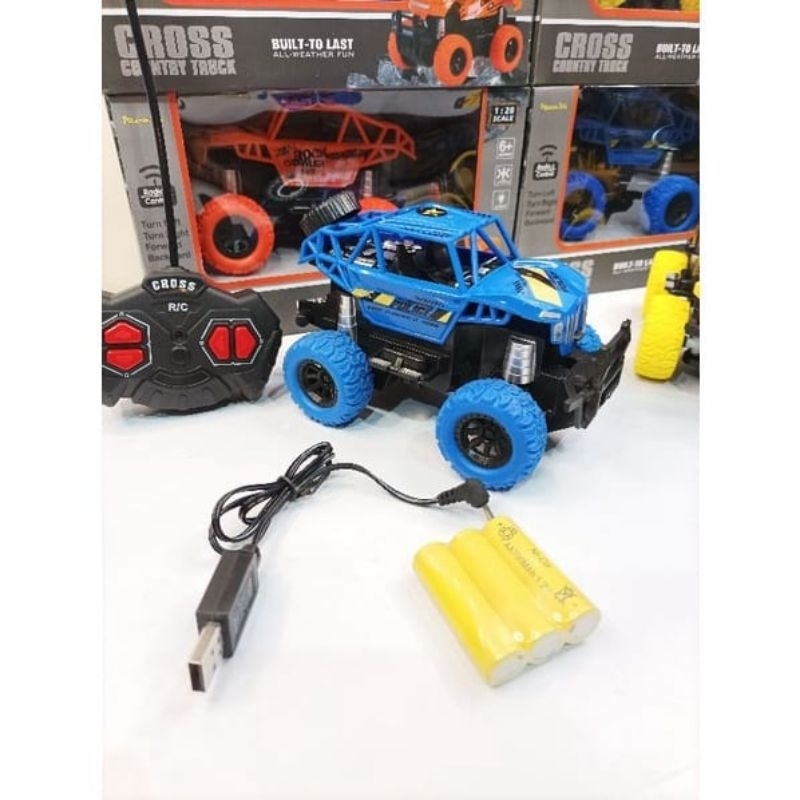 MAINAN MOBIL CROSS COUNTRY TRUCK RC 1:28 OFF ROAD CRAWLER REMOTE PR-17523