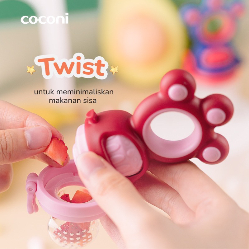 Coconi Baby Twist Food Fruit Feeder Dot Empeng Buah Bayi Teether