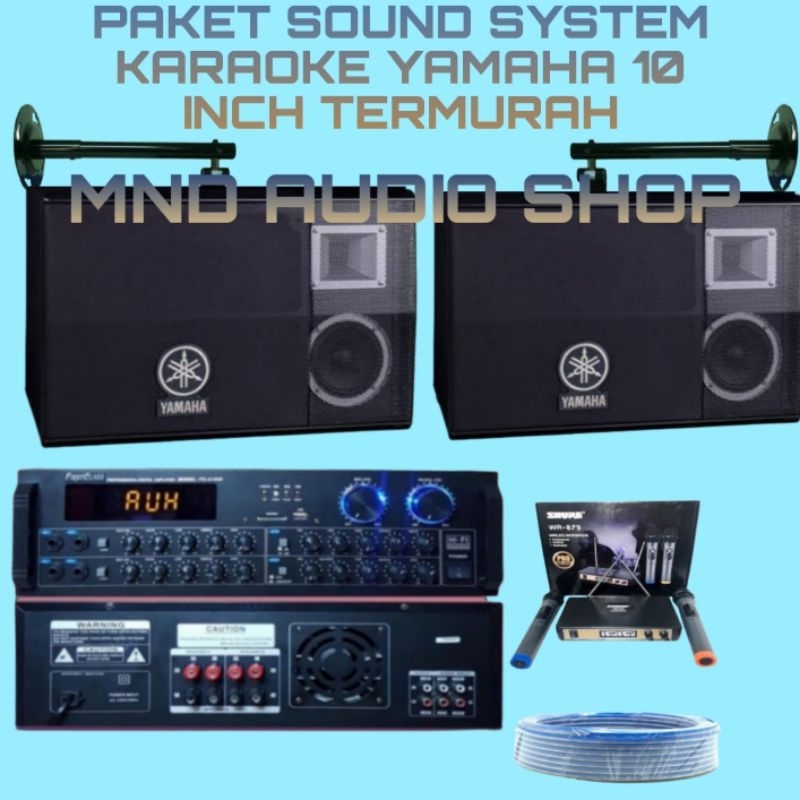 PAKET SOUND SYSTEM KARAOKE YAMAHA 10 INCH