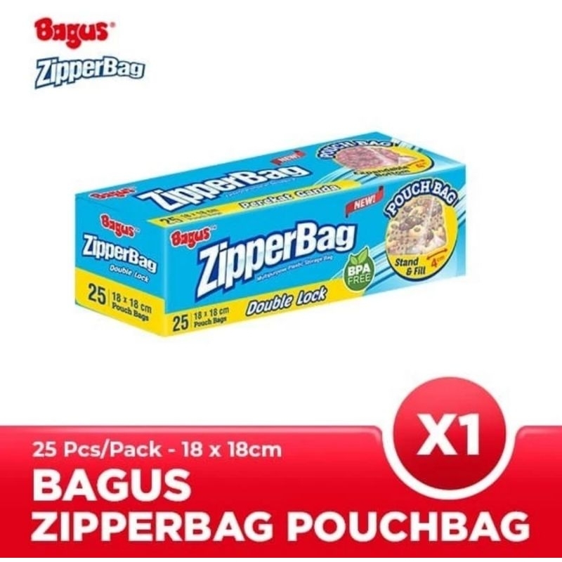 Bagus ZipperBag With Pouch 18 X 18 CM 25's