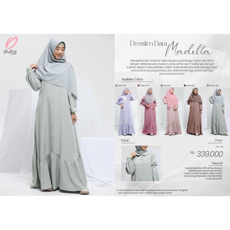 RABBANI ORI - GAMIS DRESSLIM DARA MADELLA DLUHA TERBARU