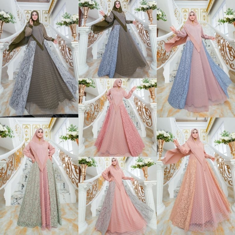 PROMO Alesha set syar'i ORY brand by viendra syari