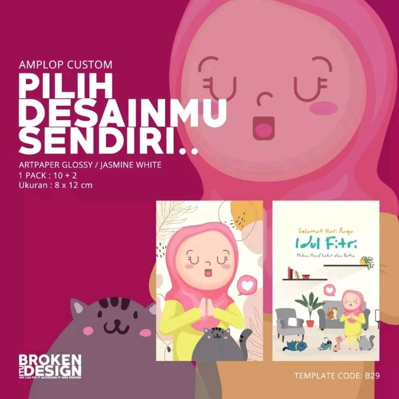 

Amplop Custom Lebaran B29