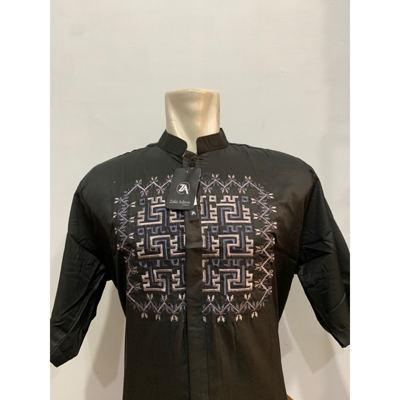 Busana Muslim Pria Dewasa | Baju Koko JUMBO Motif Bordir 2XL 3XL 4XL