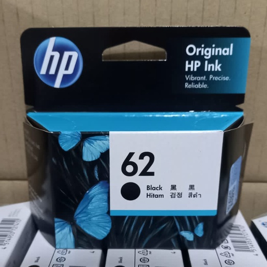 tinta hp 62 black original hp ink cartrid
