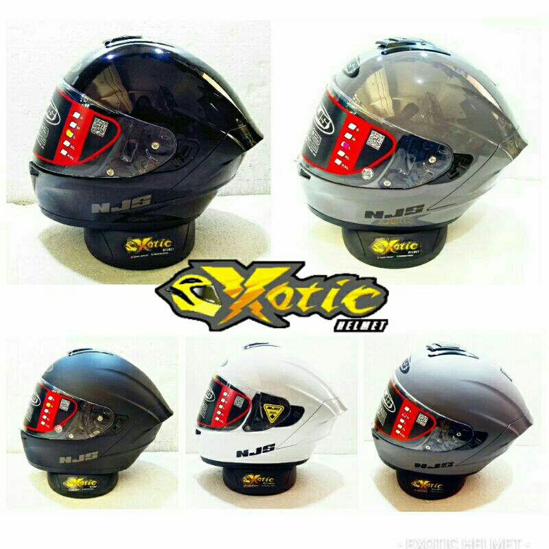 NJS ZX-1 SOLID HELM FULLFACE DEWASA ORIGINAL