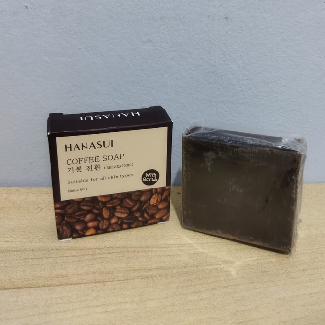 Hanasui Coffee Soap With Scrub 60gr Original Mengencangkan Wajah